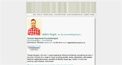 Desktop Screenshot of adamsegal.ca
