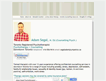 Tablet Screenshot of adamsegal.ca
